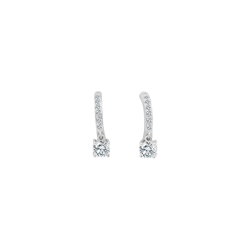 CZ Small Hoop With Dangling Hoop - Atlanta Jewelers Supply