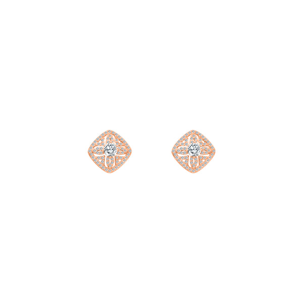 Large Square Flower Studs - Atlanta Jewelers Supply