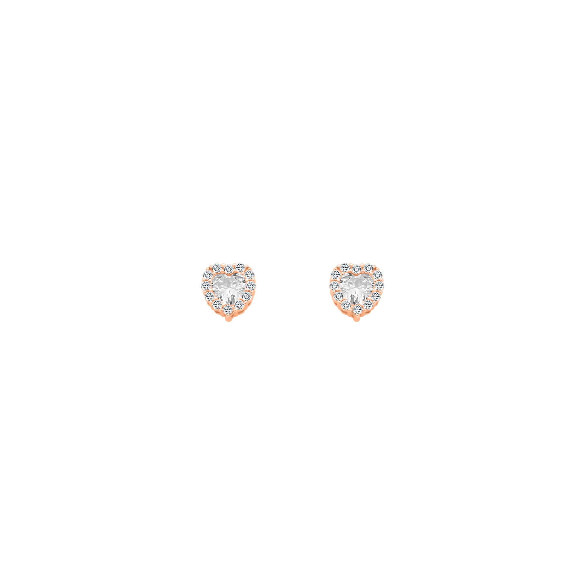 CZ Heart Stone With Halo - Atlanta Jewelers Supply