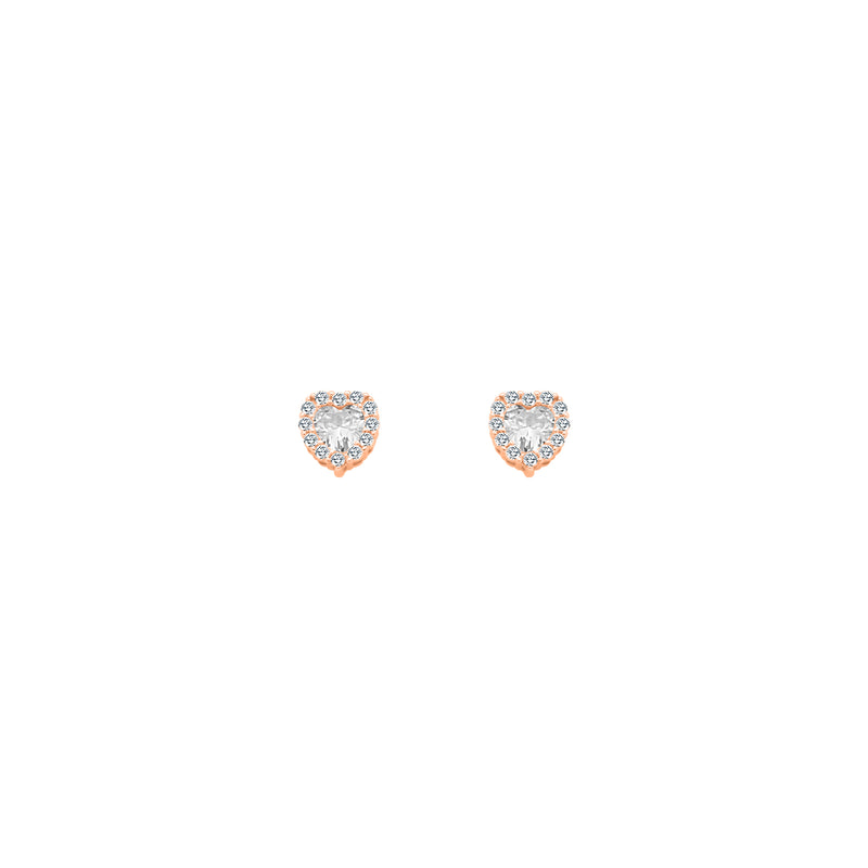 CZ Heart Stone With Halo - Atlanta Jewelers Supply