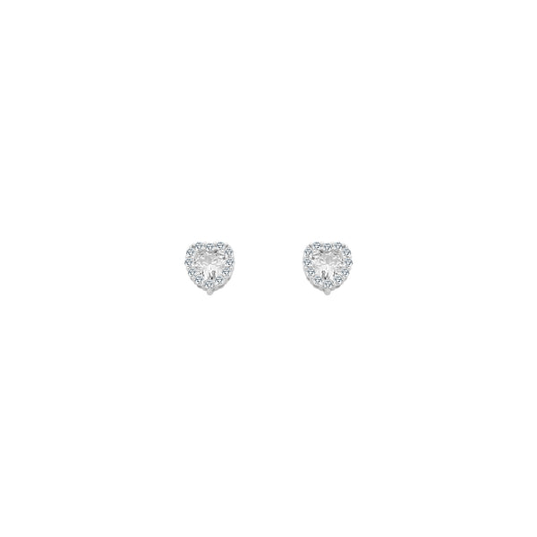 CZ Heart Stone With Halo - Atlanta Jewelers Supply