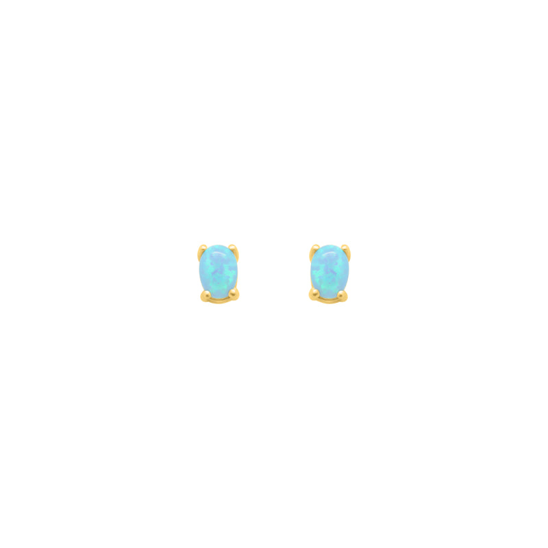 Oval Opal Gold Studs - Atlanta Jewelers Supply