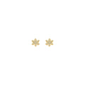 Gold CZ Snowflake Studs - Atlanta Jewelers Supply