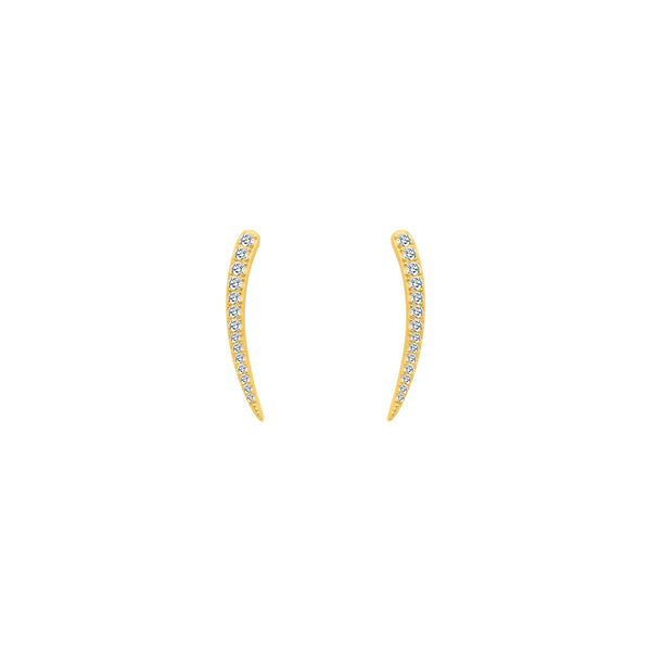 CZ Curved Line Threader Earrings - Atlanta Jewelers Supply