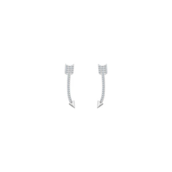 Curved Arrow Threader Earrings - Atlanta Jewelers Supply