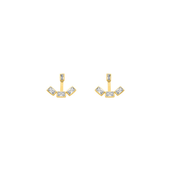 Rectangle CZ Row Studs - Atlanta Jewelers Supply