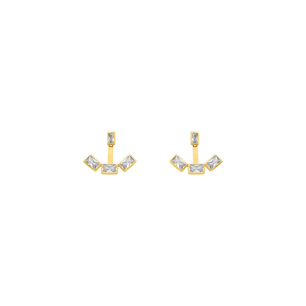 Rectangle CZ Row Studs - Atlanta Jewelers Supply