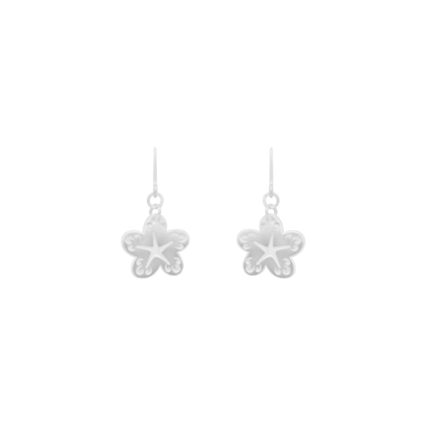 Silver Flower Dangling Earrings - Atlanta Jewelers Supply