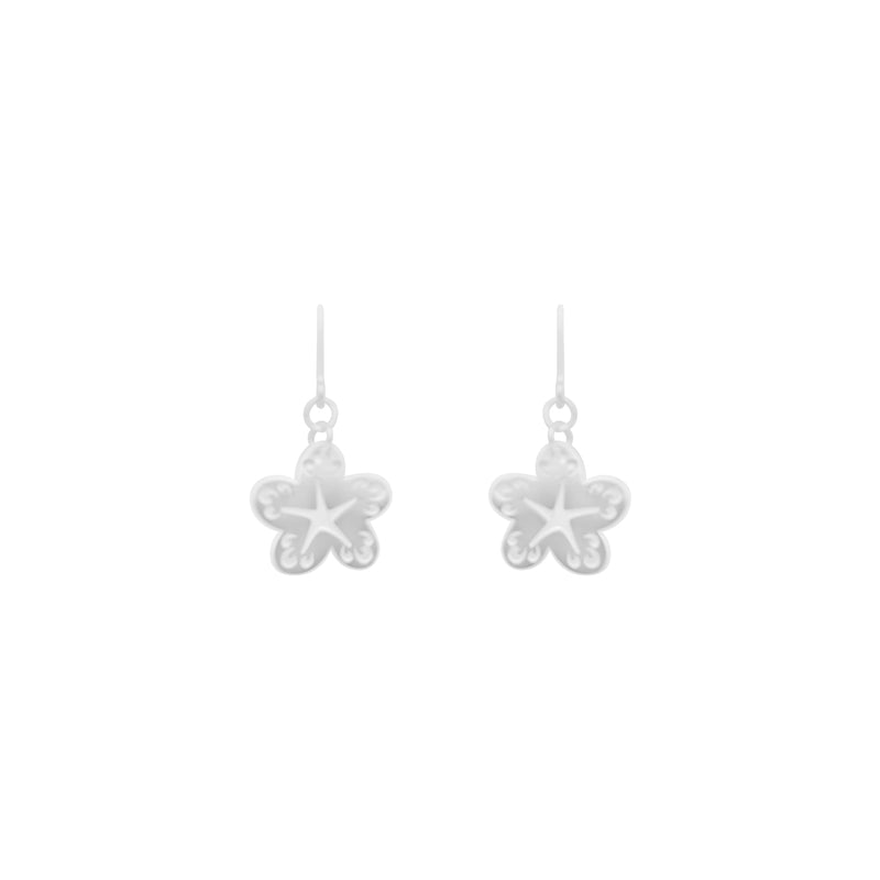 Silver Flower Dangling Earrings - Atlanta Jewelers Supply