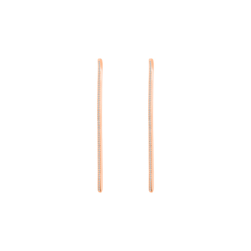 Cz Bar Threader Earrings - Atlanta Jewelers Supply