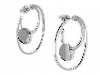 Engraved Disc Double Hoop Earrings - Atlanta Jewelers Supply